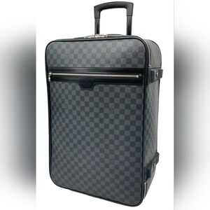 Louis Vuitton Damier Graphite Pegasus 55 Checkered Travel Luggage